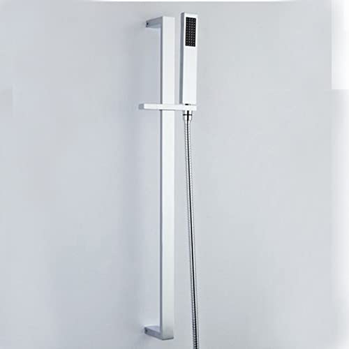 Barre coulissante de douche en laiton à hauteur réglable avec flexible de douche anti-torsion