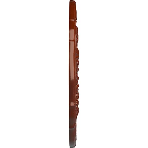 Image of Ekena Millwork CM22CNFIF 22 OD x 1 1 /2 P Cornelia Ceiling Medallion (fits Canopies up to 4 inch), Hand-Painted, Firebrick