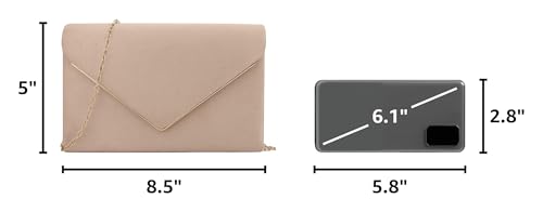 BBjinronjy Faux Suede Clutch Purse
