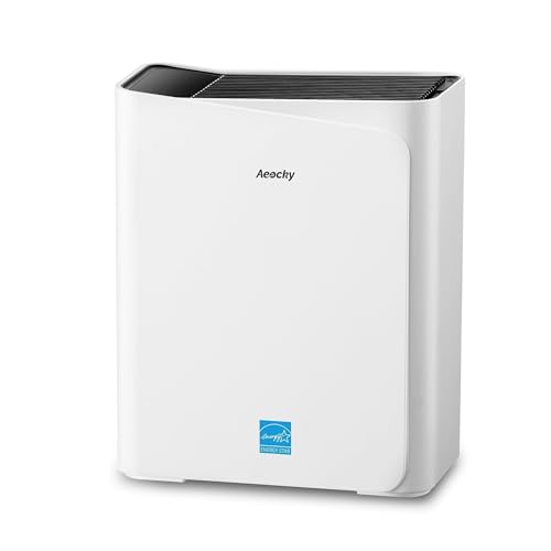 2300 ft² Energy Star Air Purifiers, AEOCKY Proprietary YearChange Filter Tech, with Multi-Effect Filter, Washable Pre-Filter, Scent Capsule, Air Quality Monitor, for Home Large Room bedroom