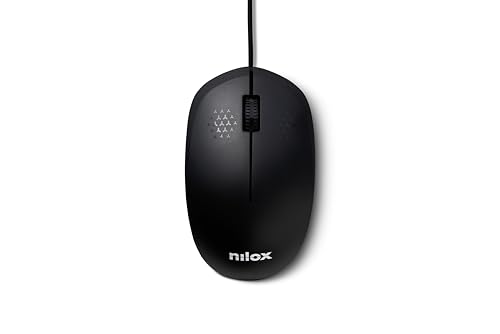 Nilox NXKMIT0012 zestaw klawiatury i myszy USB, klawiatura z włoskim układem, mysz z czujnikiem optycznym 1200 dpi, kompatybilna z Windows, Linux, Mac
