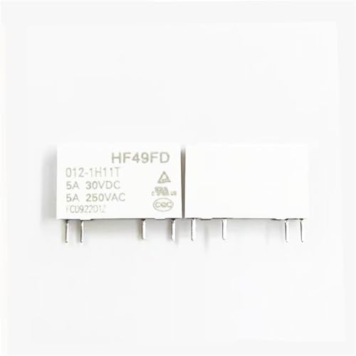 Relais HF49FD 0121H11T 12V commutation 5A composant electronique de commutation stable