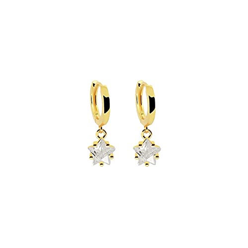 Boucles d'oreilles créoles avec zircon pour femme | Petits anneaux piercing