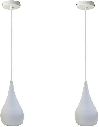 LEDSone Vintage Style Tear Drop lamp Shade Adjustable Hanging Pendant Lights Industrial Ceiling Pendant Lights for Offices Restaurants and Any Other Stylish Places [Energy Class A]