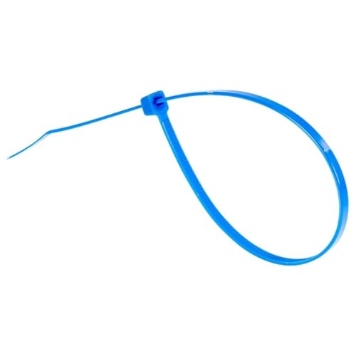 Image of GTSE 12 Inch Blue Zip Ties, 100 Pack, 50lb Strength, UV Resistant Long Nylon Cable Ties, Self-Locking 12 inch Tie Wraps