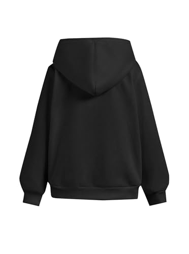 Girls Long Sleeve Zip Up Hoodie With Pockets Bow Print Fashion Sweatshirt2
