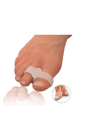 Ayak 2 Parmağa Geçen Başparmak Ayırıcı, Makaralı Silikon Yüzük, Başparmak Ayıran Nasır Koruyucu
