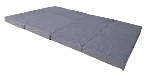 Natalia Spzoo – Doppel Klappmatratze 200 x 120 x 8 cm – Faltbare Matratze für erholsamen Schlaf – Vielseitige Gästematratze und Bodenmatratze...