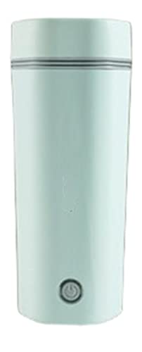 ポータブルトラベル電気ケトル、真空断熱ウォーターボトル、300ワットの急速加熱力、304ステンレス鋼トラベルフラスコ、コーヒー、紅茶に使用。 (B)