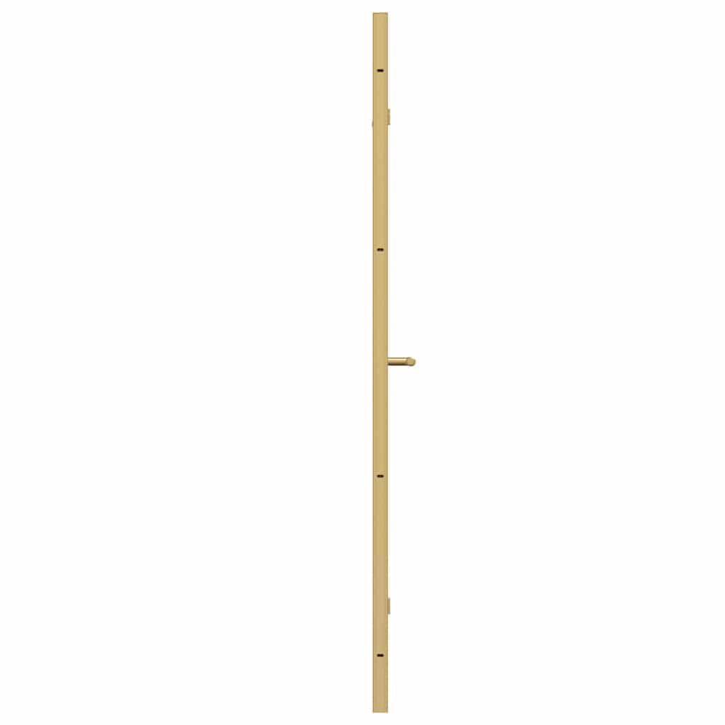 Box Doccia 120x140 Pieghevole in Vetro di Sicurezza e Alluminio Oro - Paraspruzzi per Vasche Doccia