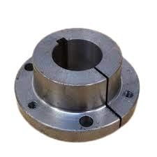 120396 7/16 INCH Flange Thickness, 3 Bolt Holes, Steel Material, Quick Disconnect, 2.187 INCH Barrel Diameter, Finished W/Keyway, Bushing, 1 INCH BORE, 4 3/4 INCH HUB Diamet