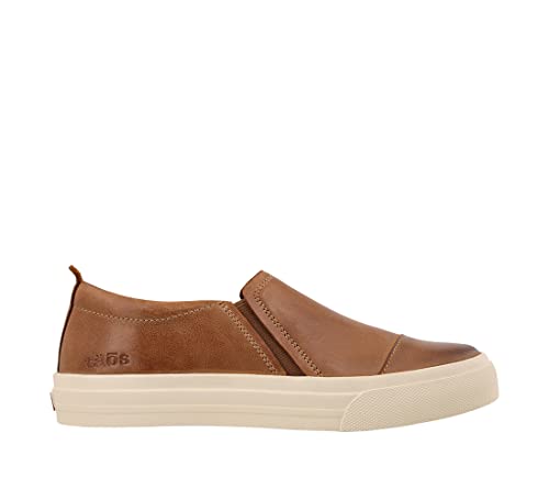Image of Taos Twin Gore Lux Slip-On Sneakers - Luxe Leather Slip Ons with Curves & Pods Removable Footbed with Arch Support and Metatarsal Support for All Day Comfort and Style