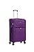 Aerostar Large 29” Lightweight Softshell Expandable Suitcase, Integrated Combination Lock, 4 Wheels Check in Luggage for 23kg (Purple Haze, 112 litres)