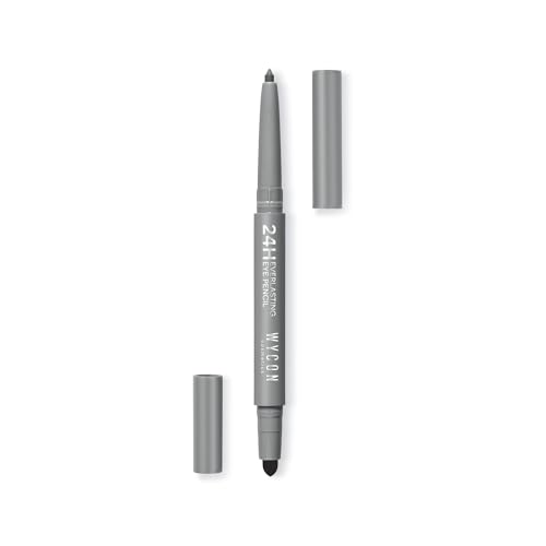 WYCON cosmetics Everlasting - Lápiz de ojos automático impermeable y de larga duración, 44 horas, color gris