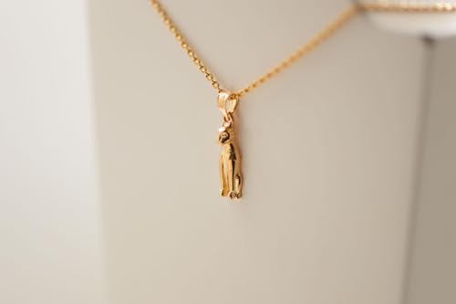 Pendentif chat Égypte ancienne plaqué or 18 carats, le cadeau d'anniversaire idéal