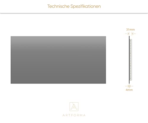 Artforma Badspiegel mit Beleuchtung - Led Spiegel Bad - 80x90 - Badezimmerspiegel Nach Maß - auf Individuelle Bestellung Gefertigt… – Ansicht 6