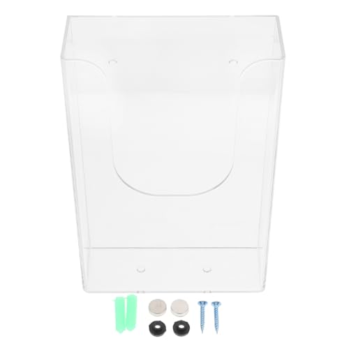 MAGICLULU Wandmontierter Transparenter Dokumentenhalter A6 Aus Kunststoff Büro Aufbewahrungsbox Ablage Organizer Für Geordnete Akten