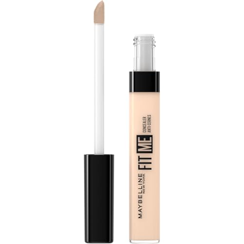 Maybelline New York, Corrector de Ojeras e Imperfecciones Fit Me, Todo Tipo de Pieles, 08 Nude, 6,8 ml