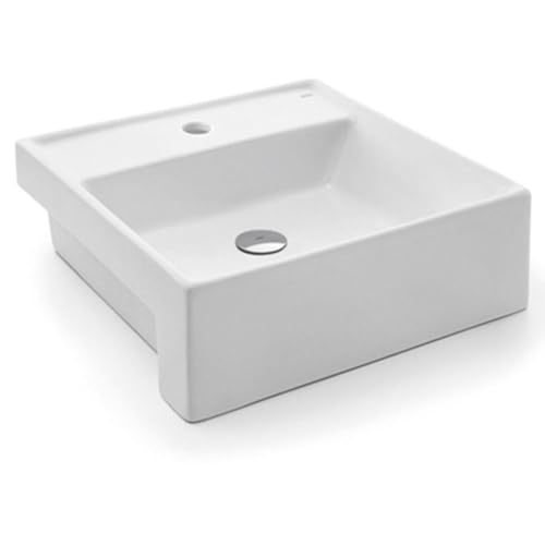 Docol, Cuba Semi Encaixe Quadrada 410X410X145, , 00970126, Branco