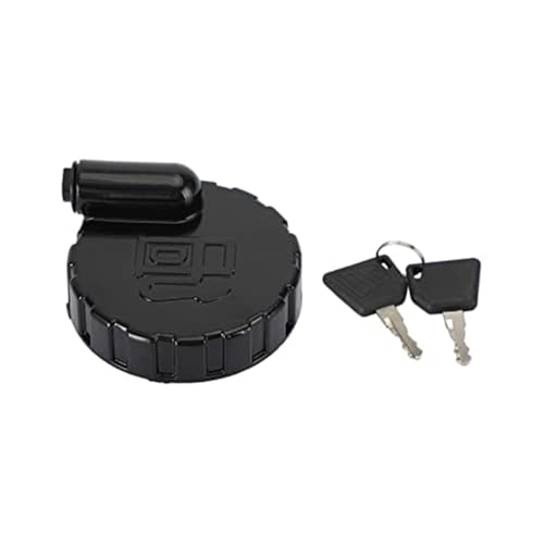 Pizgear Tapa del Tanque de Combustible y Cubierta de Aceite for retroexcavadora JCB 331/45908 331/33064 con 2 Llaves Tapa del Tanque de Combustible de la Excavadora