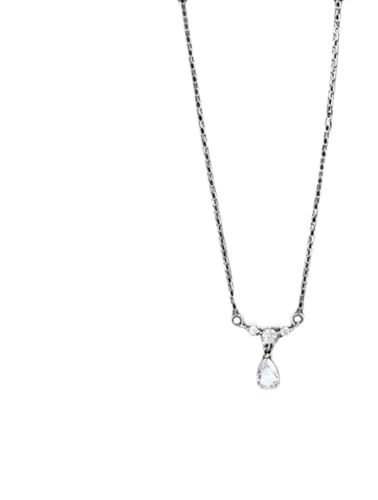 Chaîne clavicule senior pendentif goutte d'eau pour sublimer vos tenues de bureau