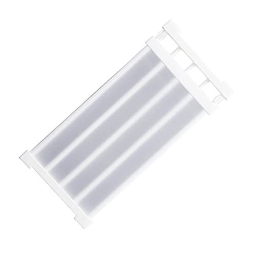 Uonlytech Retractable Storage Rack Shelf for Closet and Wardrobe No Drill Installation and Space-saving Organizer for Shoes and Clothes White