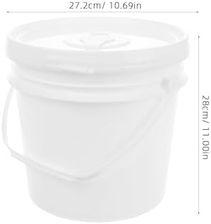 WATIIFUFU Wipes Dispenser Bucket with Lid: 10L Large Capacity Wet Tissue Holder for Bathroom and Car - Refillable Container for Flushable Wipes