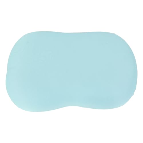 outdoorm Almohada de Espuma viscoelástica para el Cuello, Suave, como Vientre de Gato, Funda extraíble, Almohada Cervical Lavable para Dormir (azul cielo)