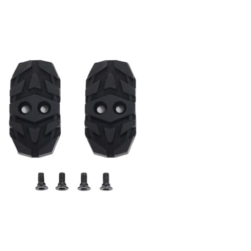 Vibsky Adaptateur de couvre-crampons de vélo de montagne, convertisseur de crampons à chaussures plates avec antidérapant pour chaussures de vélo Trek et SIDI, plastique PA léger, noir