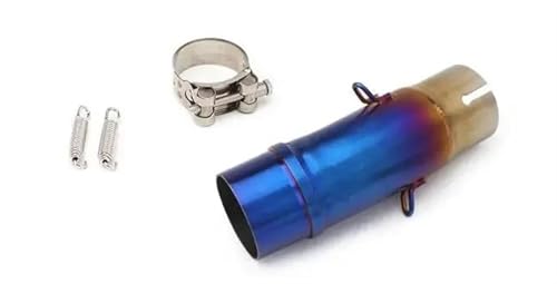 Silencieux d'échappement 51mm avec tube intermédiaire de raccord pour Kawasaki Ninja Z400 2017-2023