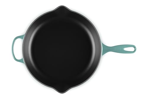 Image of Le Creuset Enameled Cast Iron Signature Round Skillet, 11.75 inch, Riviera