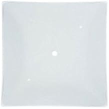 B&P Lamp 12" White Square Semi-Flush Mount Glass Shade That Slips a 1/8 IP 3/8"