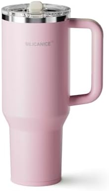 Easy Clean Pro Tumbler - 40 oz Water Bottle with Handle Quick-Disassemble Flip Straw, Leakproof Insulated Stainless Steel, Dishwasher Safe, BPA-Free Gifts for Women & Men