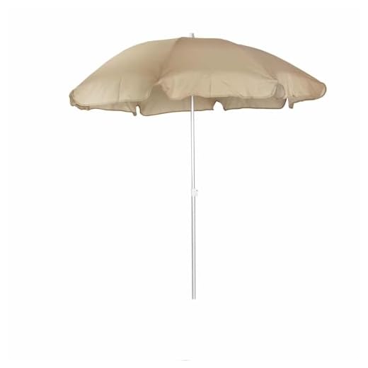 CHILLVERT KAN155 - Parasol de Jardín Gandía Aluminio fijo Ø180 cm Camel