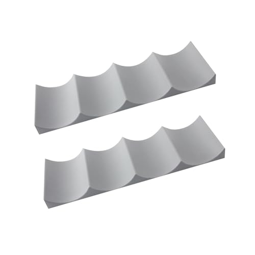 2pcs soporte para botellas de vino apilable de plástico miniatura 1