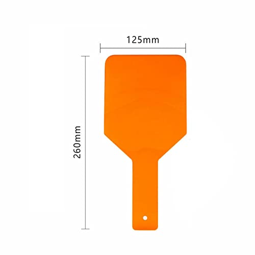Image of SNAWOP Dental Curing Light Shield Hand Held LED /UV Light Protection Eye /Face Protector Plate Board Orange (1PCS)