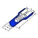 0190050005 Quick Disconnect Terminal 14-16AWG Brass Blue F 22.6mm Tin InsulKrimp Bag, (100 Items)