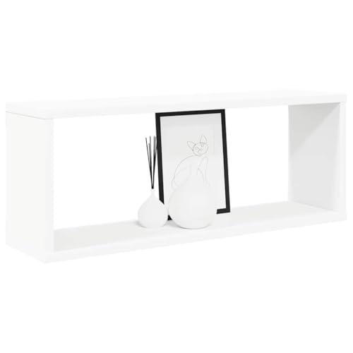 Étagères murales cube pour optimiser vos murs encombrés lot de 2 cubes blancs 60 cm