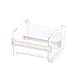 Distributore di nastro, distributore a nastro trasparente visibile desktop washi distributore a nastro a nastro rullo a nastro per banco per la scuola beige