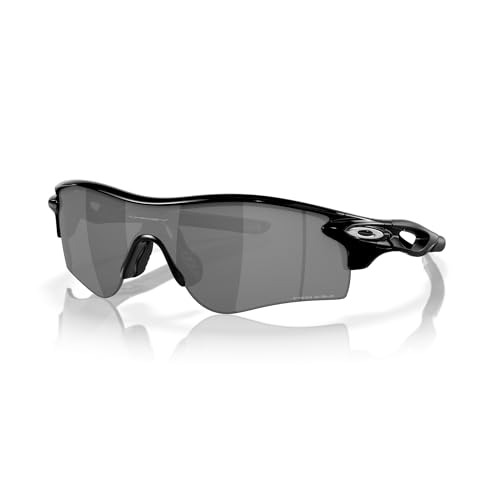 Oakley Radar Lock Path Asian Fit Low Bridge OO9206 920641 38MM Polished Black/Prizm Black Rectangular Sunglasses for Men+Microfiber Pouch