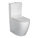 Comfort Height Toilets Closed Coupled Toilet Bathroom WC High Eldery Disabled WC Raised Height Pan Dual Flush Cistern Soft Close Seat Modern Round Elongated Back to Wall Toilet