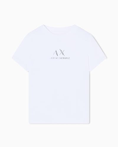 T-Shirt Femme Armani Exchange Chest Logo Tee en Coton Premium