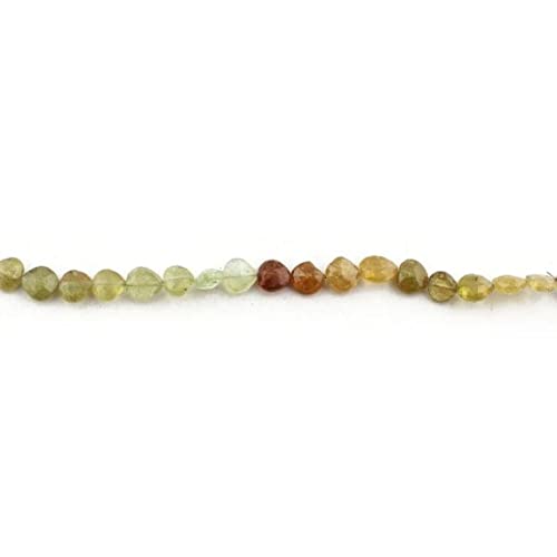 Grossular garnet facetté en cœur pour créer vos colliers bohèmes chics
