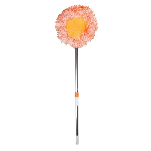 Trapeador de lavado de coche con cabezal giratorio y mango extensible para una limpieza profunda de ruedas, baúles y paneles interiores