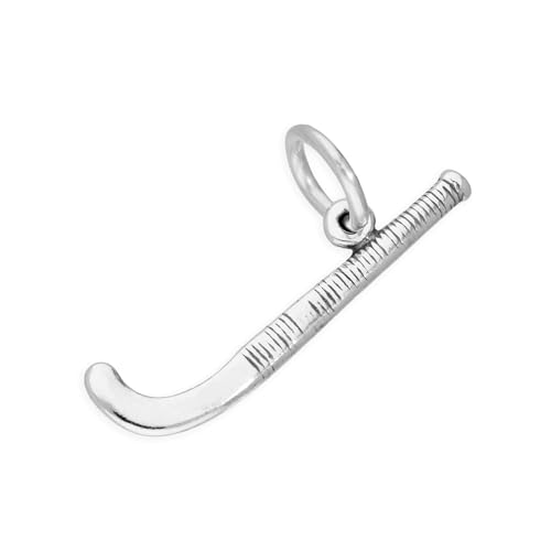 TheCharmWorks Sterling Silber Hockeyschläger Charm | Hockey Stick Feldhockey