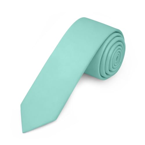 Image of Jacob Alexander Men's Skinny Width 2 inch Solid Color Tie