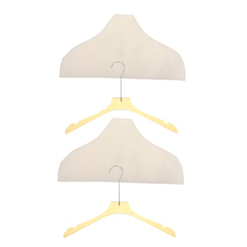STOBAZA 2pcs Non Slip Fabric Shoulder Covers for Clothes Breathable Garment Protectors for Suits Dresses Jackets Essential Accessory for Clothing Stores and Organizing Apparel