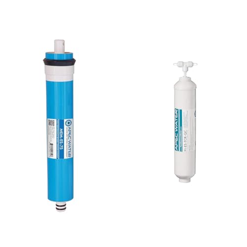 APEC 75 GPD Membrane and 10' High Capacity Inline Carbon Filter Bundle for Reverse Osmosis Systems