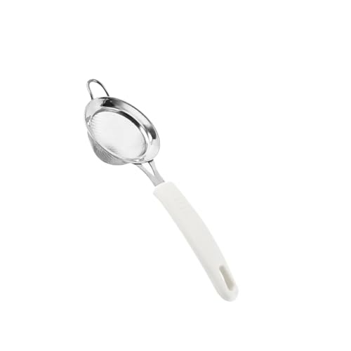 ELAYARD 1pezzi Setaccio Farina Acciaio Con Rete Fina Doppio Colino Alimentare Manuale Per Zucchero Velo e Uova Strumento Leggero e Antiruggine Per Pasticceria e Cucina