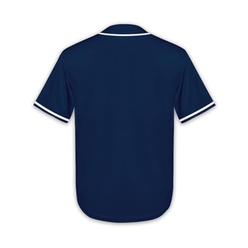 Slvriog Camiseta infantil de beisebol com botões para meninos e meninas, camisetas esportivas simple